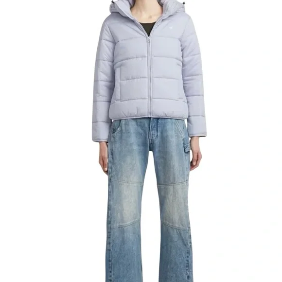 NWT G-Star Meefic Sky Blue Puffer Jacket Small - Picture 3 of 5